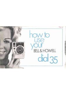 Bell and Howell Dial 35 manual. Camera Instructions.